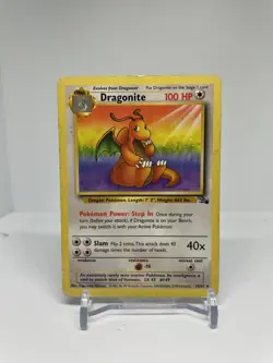 Pokemon Card Fossil Set Dragonite 19/62 Non Holo WOTC - HP - Image 1