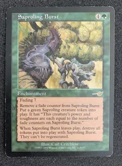 MTG Magic the Gathering Saproling Burst Nemesis 113/143 English Rare - Image 1