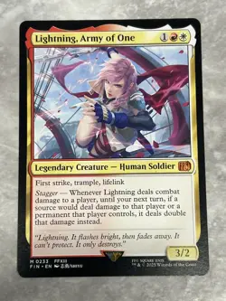 Magic: The Gathering Final Fantasy Lighting, Army Of One MTG Mythic Regular - Image 1
