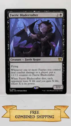 Faerie Bladecrafter Commander: Wilds of Eldraine Regular - Image 1