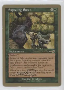 Saproling Burst Janosch Kuhn Magic: Brussels World Championships Decks #113 2000 - Image 1