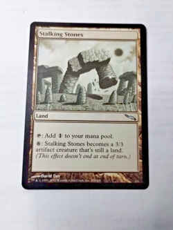 MTG Stalking Stones Mirrodin 284/306 Regular Uncom. - Bit of Edge Wear -See Pics - Image 1