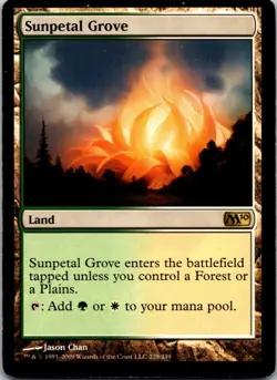 Sunpetal Grove - Magic 2011 (M11) - 228 - LP - MTG - Image 1