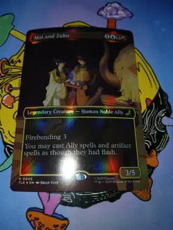 Mai and Zuko (Borderless) FOIL Avatar: The Last Airbender MTG Near Mint - Image 1
