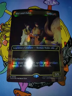 Mai and Zuko (Borderless) FOIL Avatar: The Last Airbender MTG Near Mint - Image 3