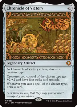 FOIL Chroicle of Victory- Lorwyn Eclipsed - MtG- NM - Image 1