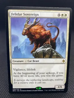MTG Felidar Sovereign - Battle for Zendikar LP/Reg English - Image 1