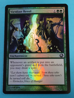 Magic The Gathering Scars of Mirodin - VIRIDIAN REVEL - Green Unommon FOIL NM - Image 1