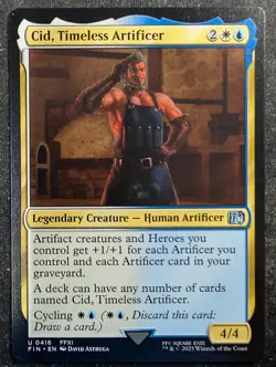 Cid, Timeless Artificer (0416) - UB: Final Fantasy (MTG) - Image 1