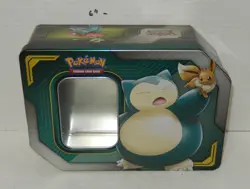 Pokemon TCG 2019 Eevee & Snorlax GX Tag Team Tin EMPTY - Image 1