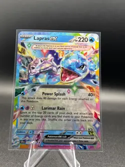 Pokemon TCG Lapras ex 032/142 Sv07: Stellar Crown Holo - Image 1