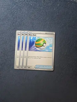 4x Nest Ball 084/091 x4 - Paldean Fates - Pokemon TCG - Playset - Image 1
