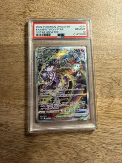 2022 POKEMON JPN SWORD & SHIELD VSTAR UNIVERSE #221 FULL ART/MEWTWO VSTAR PSA 10 - Image 1