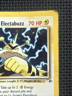 Lt. Surge's Electabuzz Gym Heroes #6/132 Damaged / HP Holo 2000 Pokemon English - Image 3