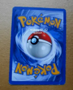 Carte Pokemon krabby 51 / 62 edition 1 - 50 pv (2000) etat moyen - Image 2