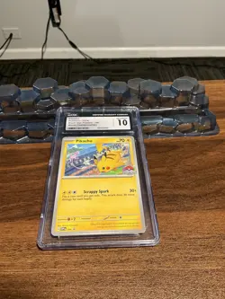 CGC 10 Gem Mint Pikachu 190 Black Star Promo Pokemon World Championships 2024 - Image 1