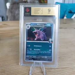Pokemon Karte - Team Rockets Nidorino DRI 035 -RUBIN Grading 9 - neu - deutsch - Image 1