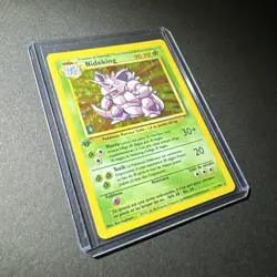 Pokemon Nidoking First Edition FRENCH 11/102 Holo Rare NM/LP - Image 3