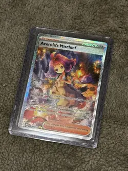 Pokemon Tcg Acerola's Mischief #183 Pokemon Mega Evolution Mint! SIR! - Image 1