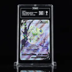 2021 POKEMON SWORD & SHIELD FUSION STRIKE #245 FULL ART CELEBI V TAG 9 - Image 1