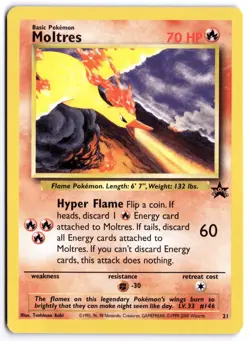 Pokemon Moltres WoTC Promo 21/53 LP - Image 1