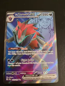 N's Zoroark ex 175/159 SV Journey Together Ultra Rare Pokemon NM - Image 1