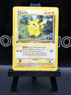 1999 Pokemon Pikachu 1st Edition Common Jungle Base Set 60/64 Regular WOTC MP - Image 2