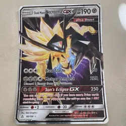 Pokemon jumbo Dusk Mane Necrozma GX Ultra Beast SM Ultra Prism 90/156 Holo 190 - Image 1