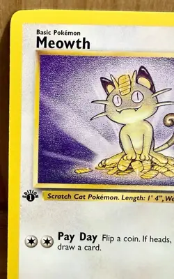 Meowth Jungle Set 1st Edition 1999 Vintage Pokemon TCG - Image 5