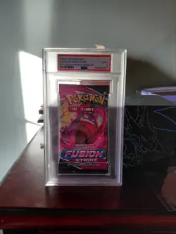 2021 POKEMON FUSION STRIKE FOIL BOOSTER PACK GIGANTAMAX GENGAR PSA 9 MINT - Image 1