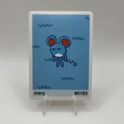 Mary (Marill) #183 - Gen 2 Pookiemoot Fan Art - Pokemon - Image 1