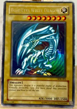 Yugioh Blue-Eyes White Dragon SDK-001 Ultra Rare HP Unlimited - Image 1