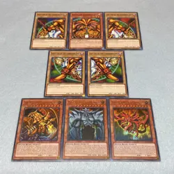 Yugioh Complete Exodia the Forbidden One + Tournament Legal Egyptian God Cards - Image 1