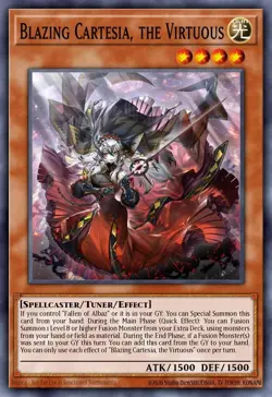 Blazing Cartesia, the Virtuous Yu-Gi-Oh! CH01-EN004 1st Ultra Rare - Image 1