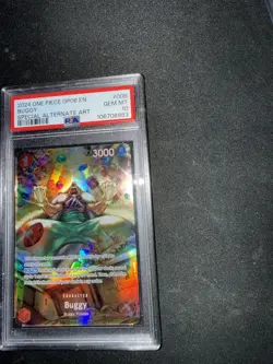One Piece TCG Buggy SP Alt Art OP03-008 Wings of Captain OP06 PSA 10 Gem Mint - Image 2
