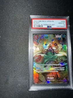 One Piece TCG Buggy SP Alt Art OP03-008 Wings of Captain OP06 PSA 10 Gem Mint - Image 3