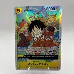 • Monkey.D.Luffy • OP07-109 SR Premium Booster Holo Foil One Piece TCG NM - Image 1