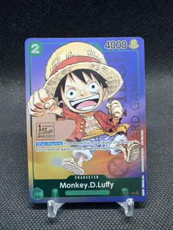 One Piece Monkey D. Luffy P-037 1st Anniversary Tournament Stamp - Promo - Image 4