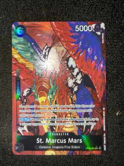 One Piece TCG English OP13-091 St. Marcus Mars Alt Art Parallel - Image 1