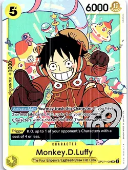 Monkey.D.Luffy - Reprint One Piece SR Premium Booster -The Best- Vol. 2 OP07-109 - Image 1
