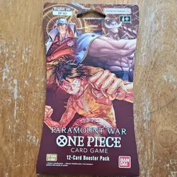 Bandai One Piece Card Game Paramount War Booster Pack 12 Cards English 2023 - Image 1