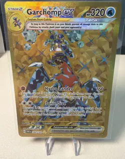 Pokemon Cards Garchomp EX 260/182 Gold Hyper Rare Card NM Paradox Rift TCG - Image 1