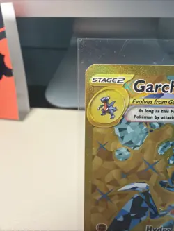 Pokemon Cards Garchomp EX 260/182 Gold Hyper Rare Card NM Paradox Rift TCG - Image 2