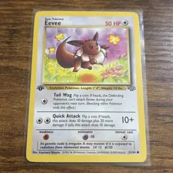 Pokemon TCG Eevee Jungle 1st Edition Card 51/64, Regular, Beautiful almost NM - Image 1