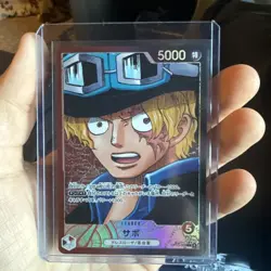 ONE PIECE Card Sabo L Alt Art OP13-004 Carrying on His Will JP - Image 1