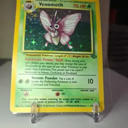 Venomoth 29/64 Jungle 1st Edition Non-Holo Pokemon Card LP-MP condition 1999 - Image 3