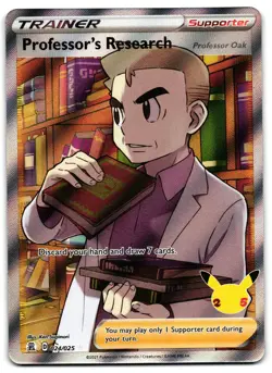 Professor's Research 024/025 - Celebrations Pokemon TCG - NM Card - Image 1