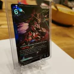 Gundam Card Game Newtype Rising Unicorn Gundam GD01-002 LR+ Holo Foil x1 - Image 3