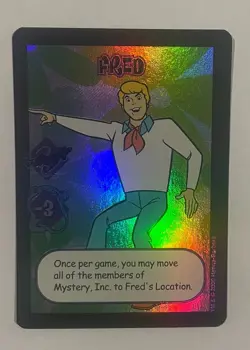 SCOOBY-DOO EXPANDABLE CARD GAME ECG SUPER RARE FRED FOIL CARD - Image 1