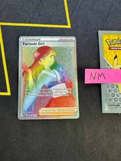Pokemon Card Furisode Girl SwSh: Silver Tempest Secret Rare 205/195 151 💎NM💎 - Image 1